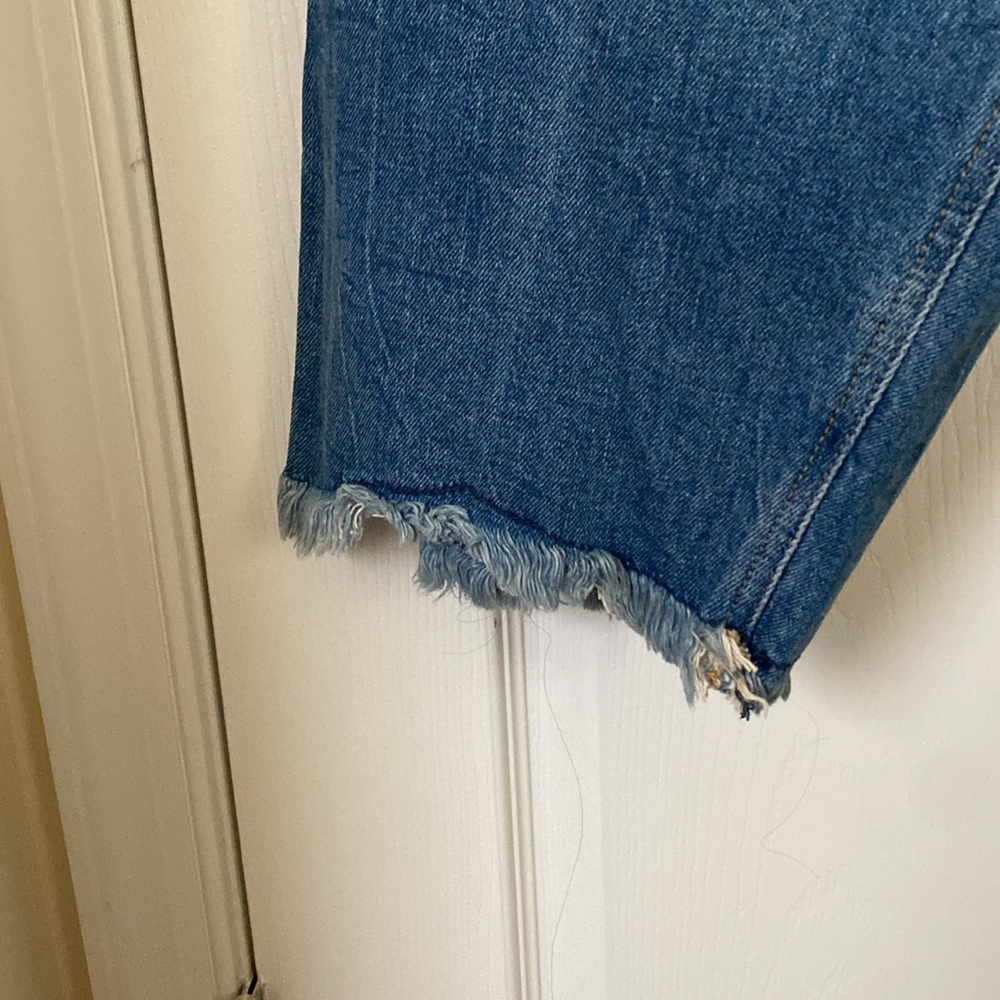 Old Navy Extra High-Rise Sky-Hi Straight Secret Slim Pockets Blue Jeans Size 24 - Picture 5 of 10